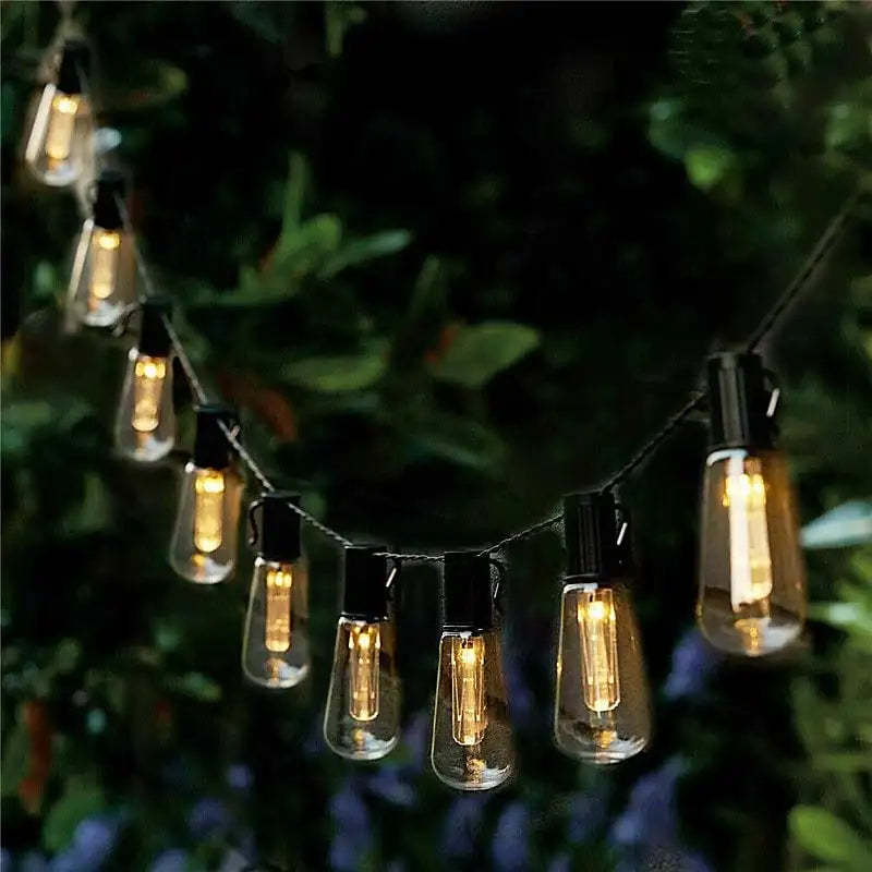 Guirlande Solaire Ampoule Rétro - 4.5M