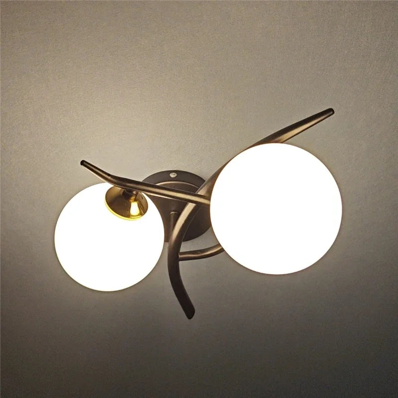 Luminaire Murales En Verre Design - Noir