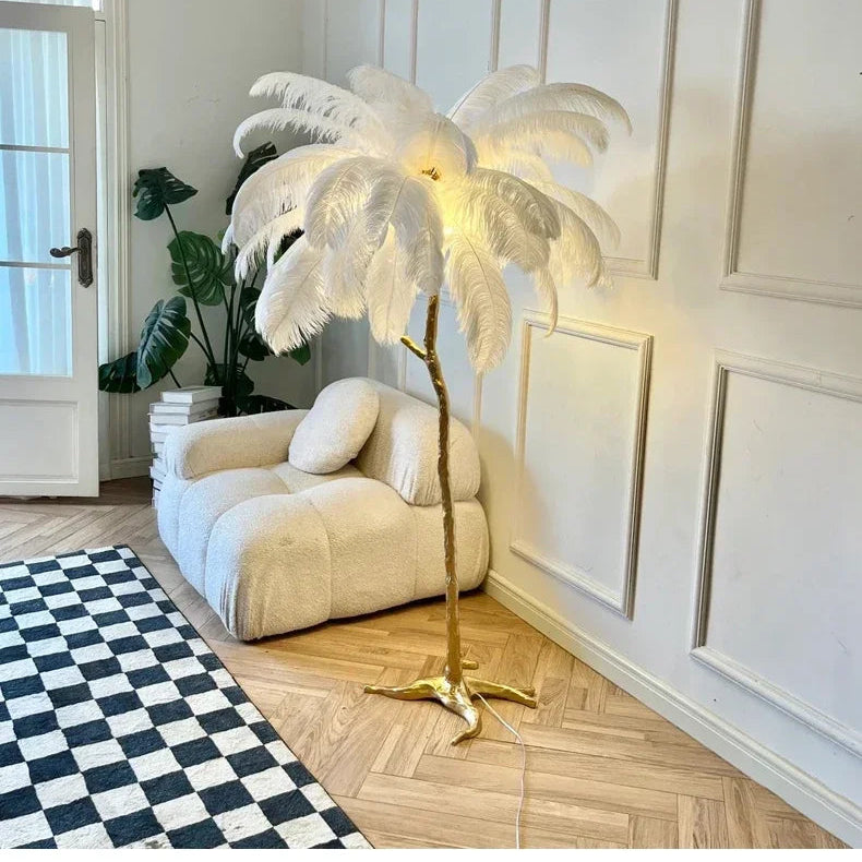 Luminaire Sur Pied - Arbre De Plumes