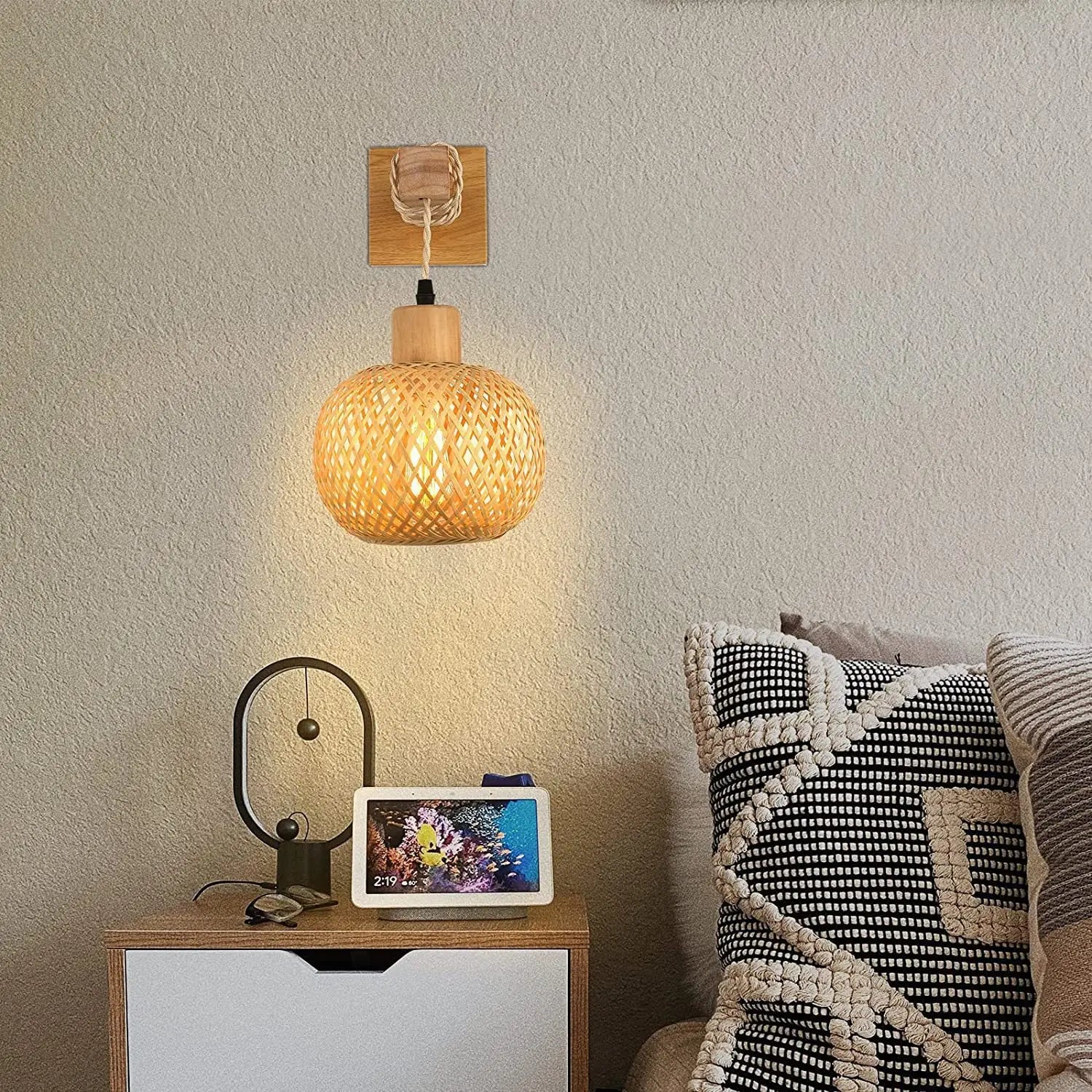 Luminaire Suspension En Bambou