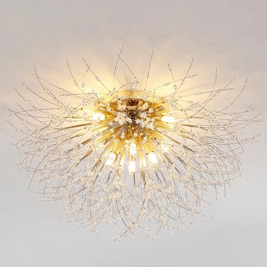 Suspension Luminaire Verre - Or