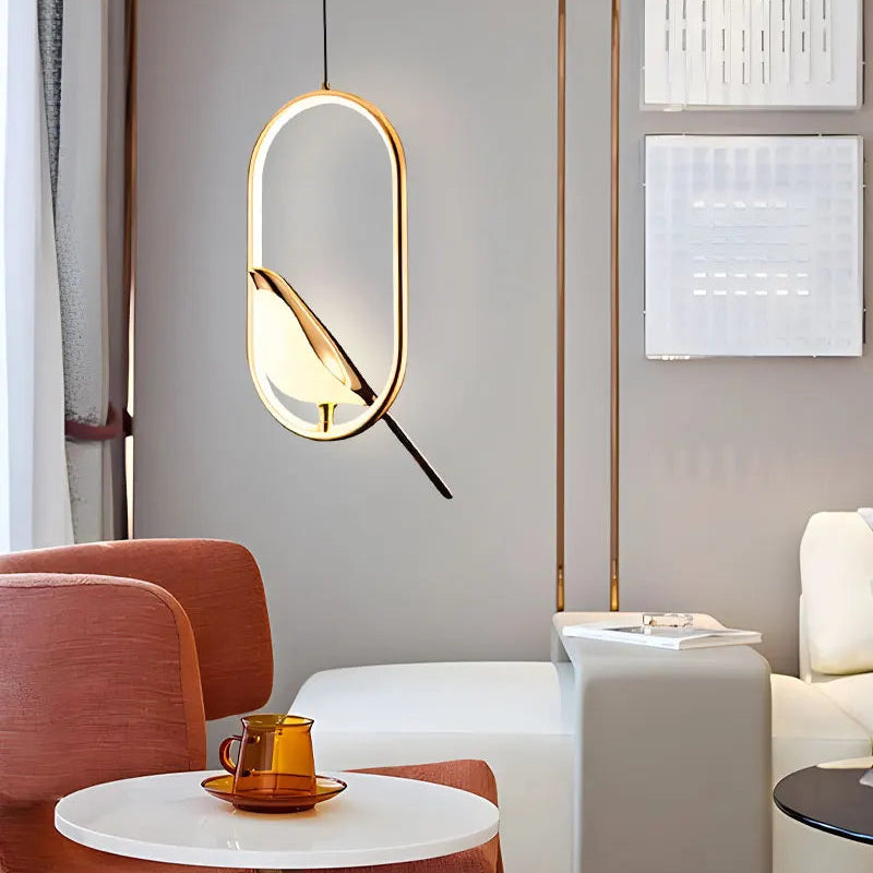 Bird Pendant Light - Oval