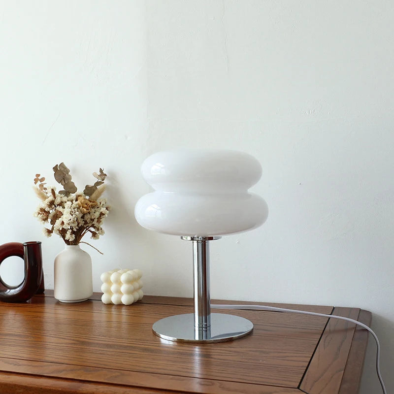 Lampe De Bureau En Verre - Blanc