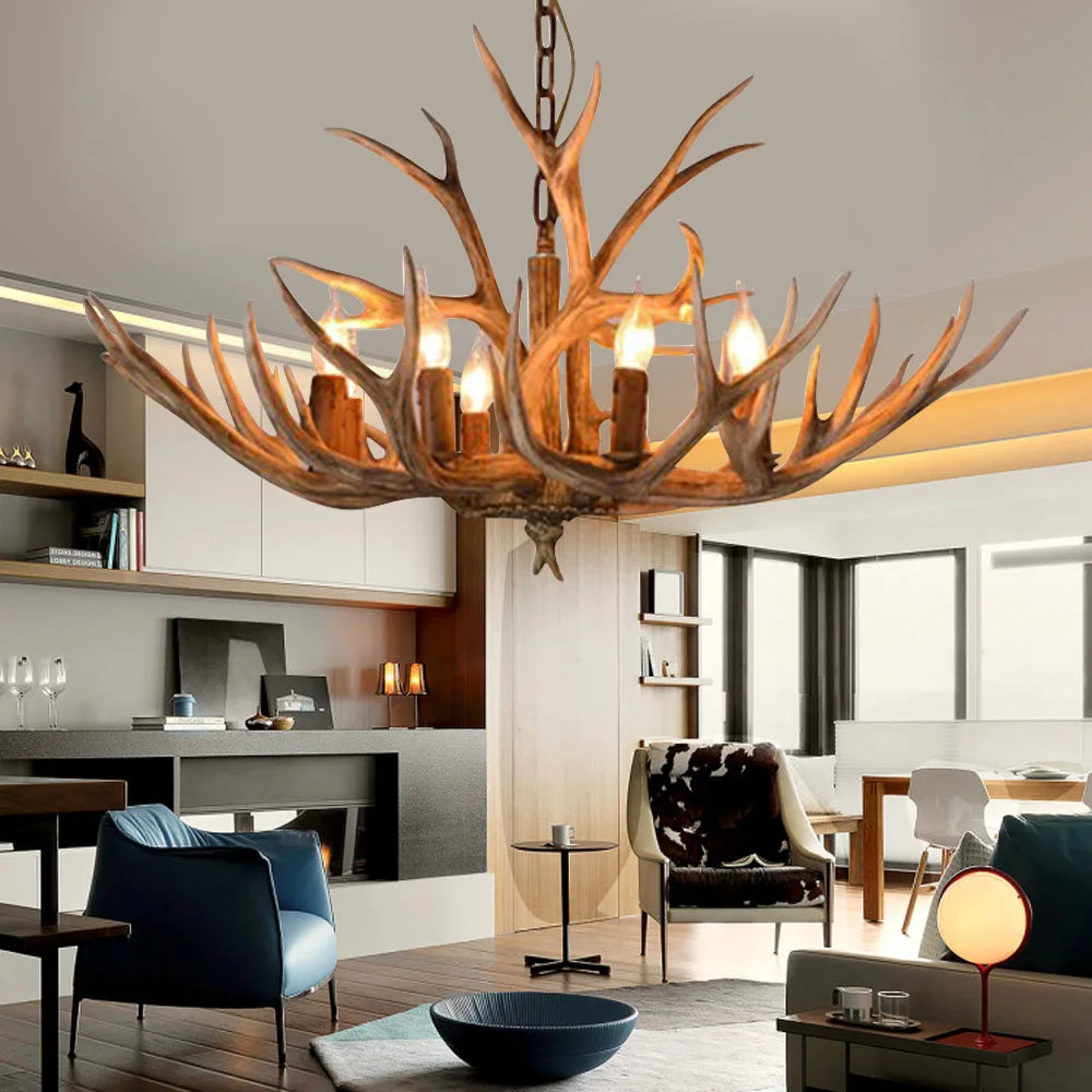 Suspension Luminaire Bois De Cerf