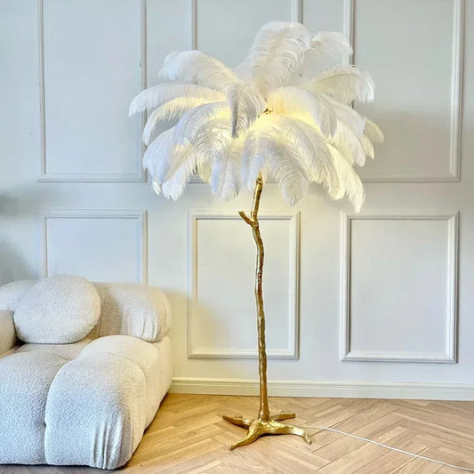 Luminaire Sur Pied - Arbre De Plumes