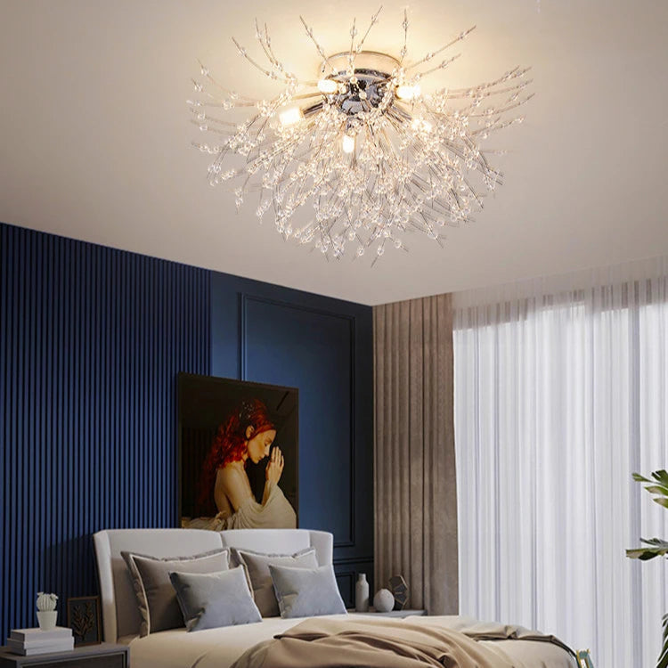 Suspension Luminaire Verre - Argent