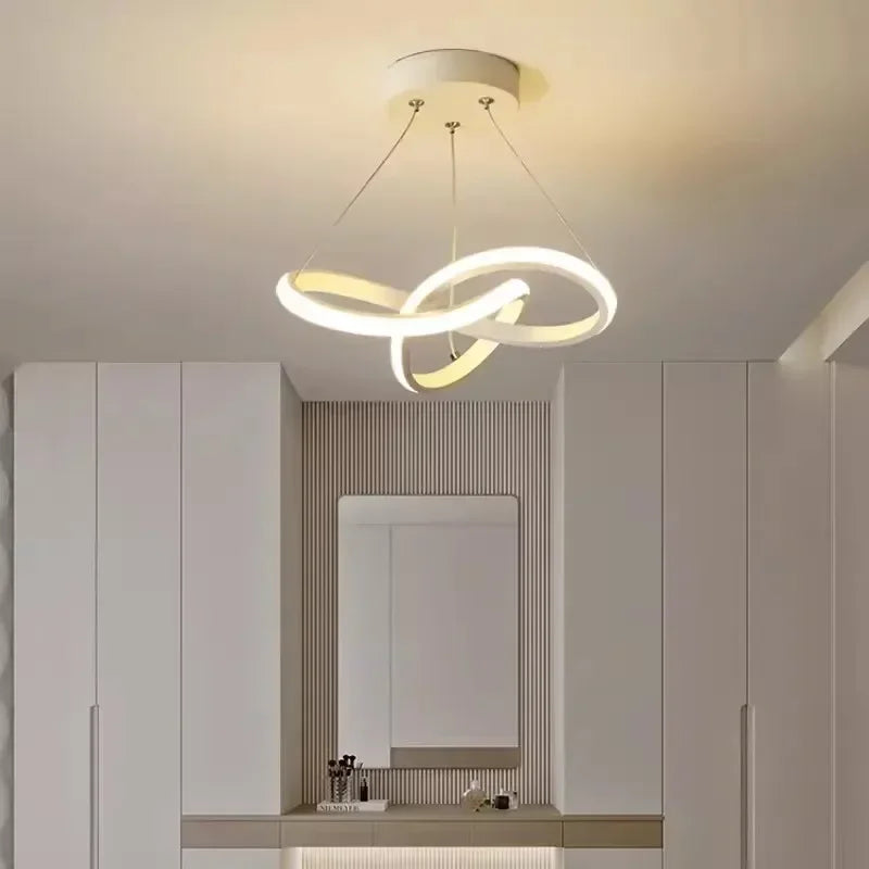 Luminaire Suspension Design Moderne - Blanc 30cm