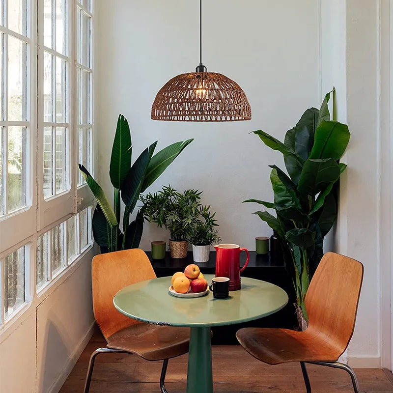 Suspension Luminaire Chanvre - Marron