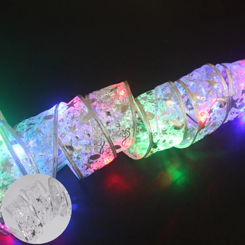 Guirlande Ruban Argenté - Multicolore