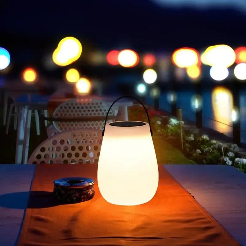 Lampe Solaire De Table LED - Tonneau