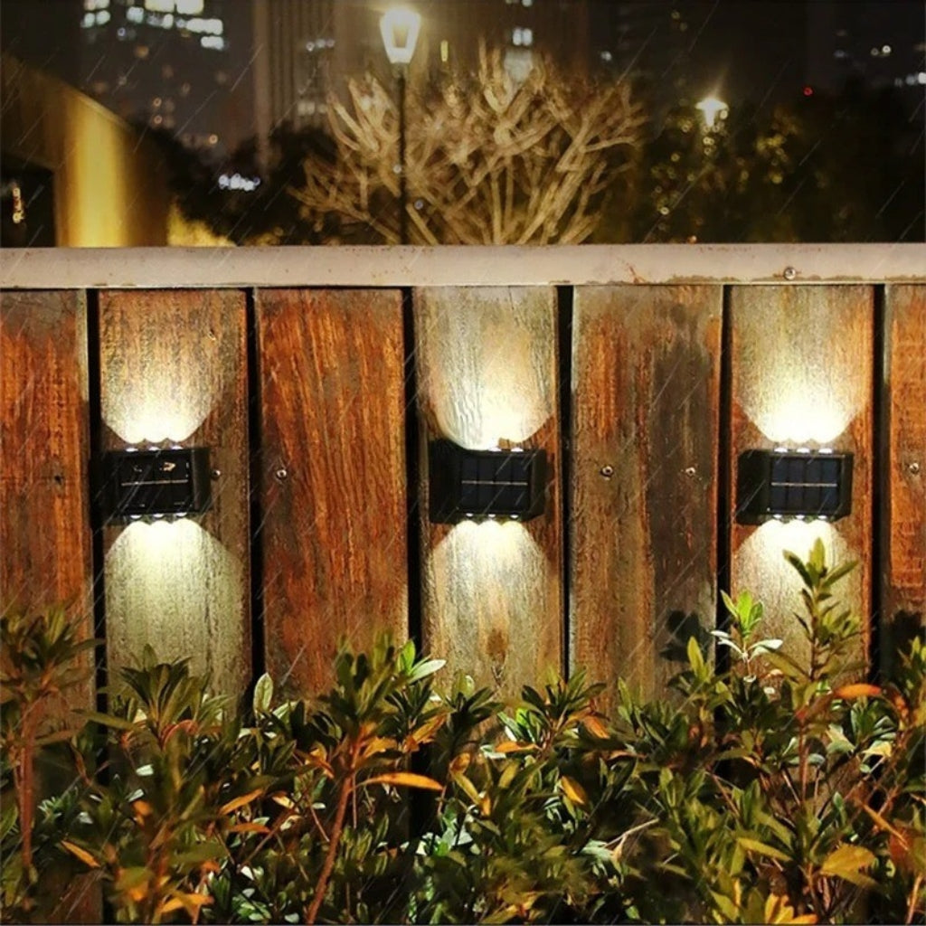 Outdoor Solar Wall Light - Cool White