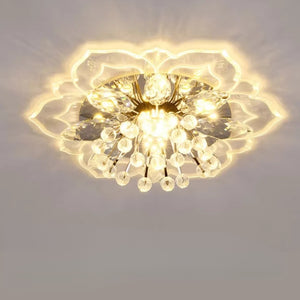 Fleur En Verre Luminaire - Blanc Chaud