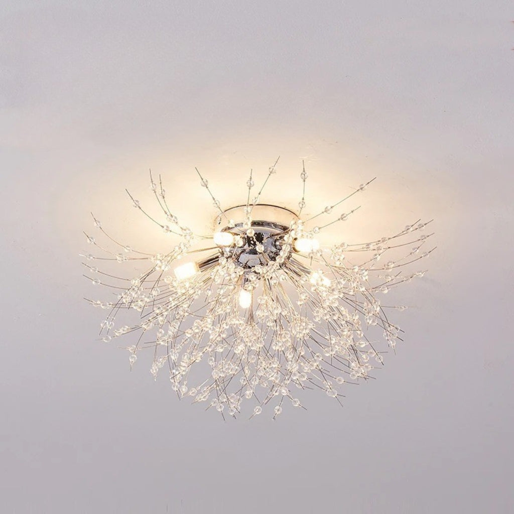 Glass Pendant Light - Silver