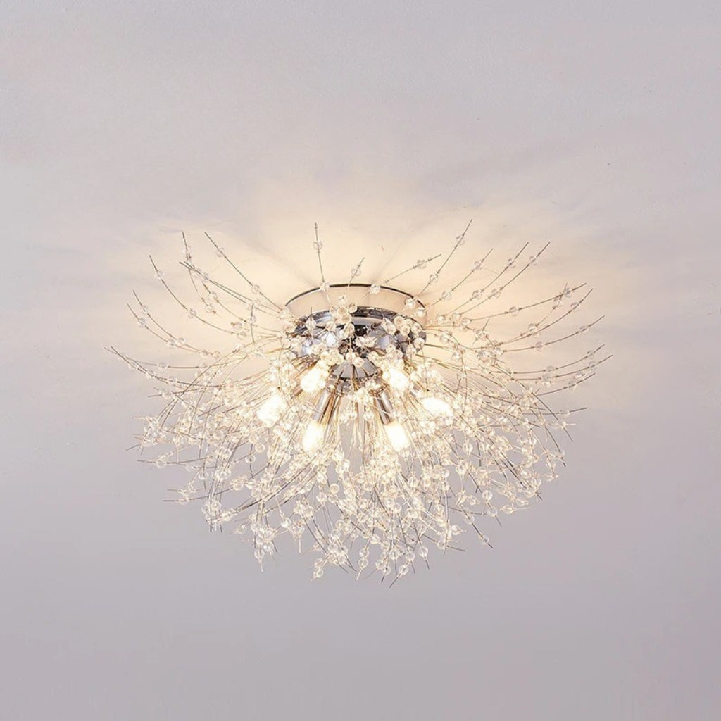 Glass Pendant Light - Silver