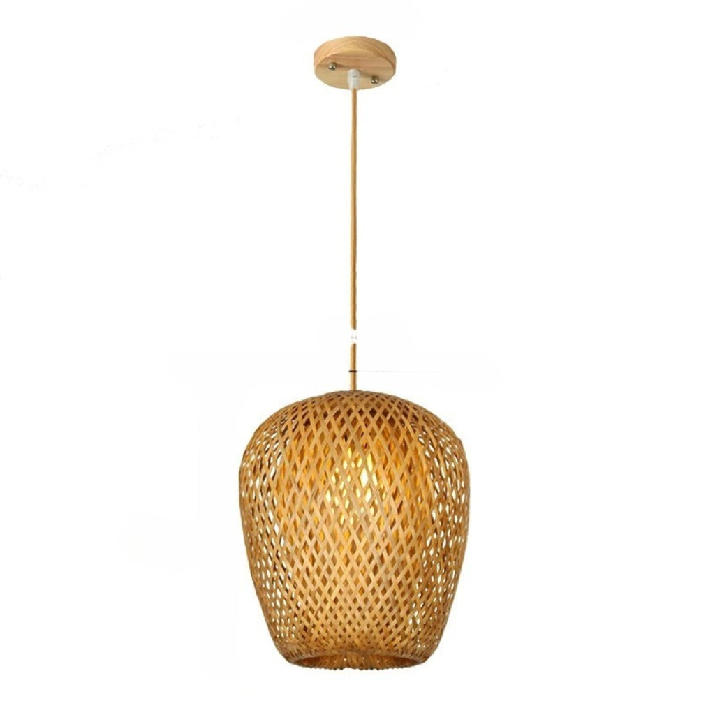 Rattan Ceiling Light Fixture