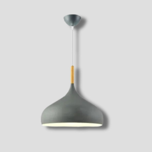 Luminaire En Bois Suspension - Gris