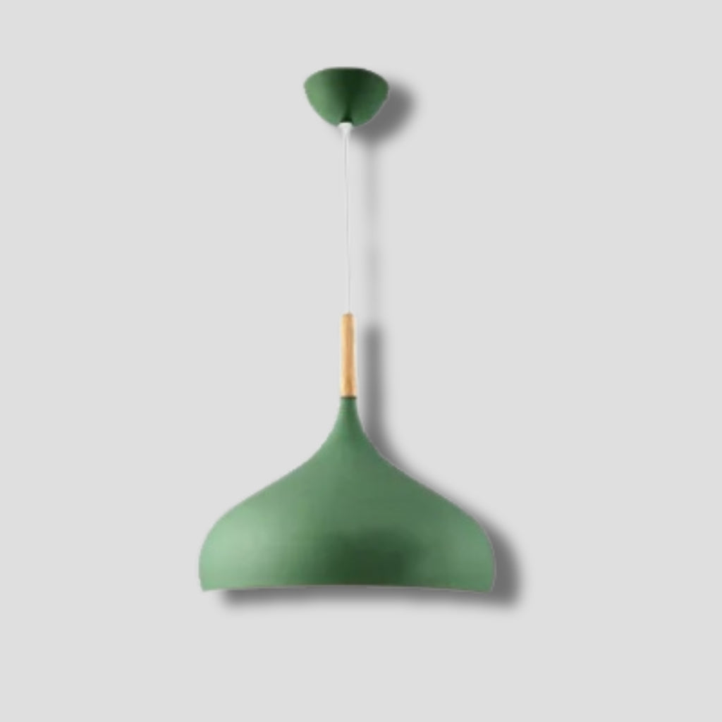 Luminaire En Bois Suspension - Vert