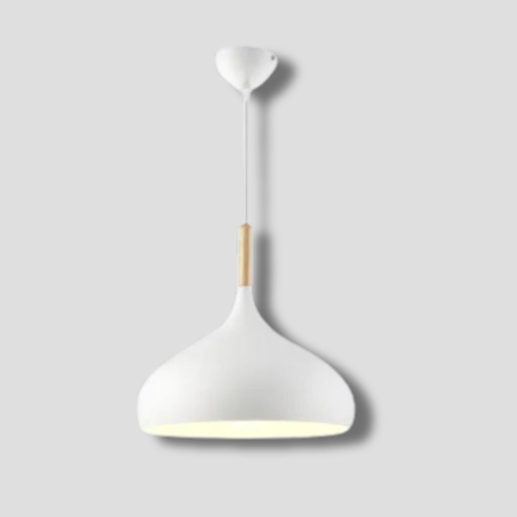 Luminaire En Bois Suspension - Blanc