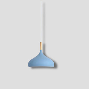 Luminaire En Bois Suspension - Bleu