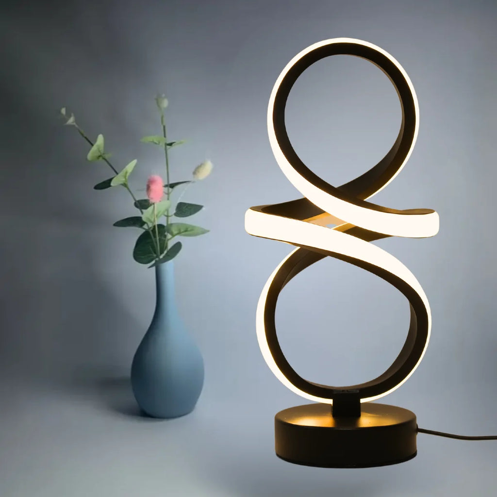Lampe À Poser LED Torsadée