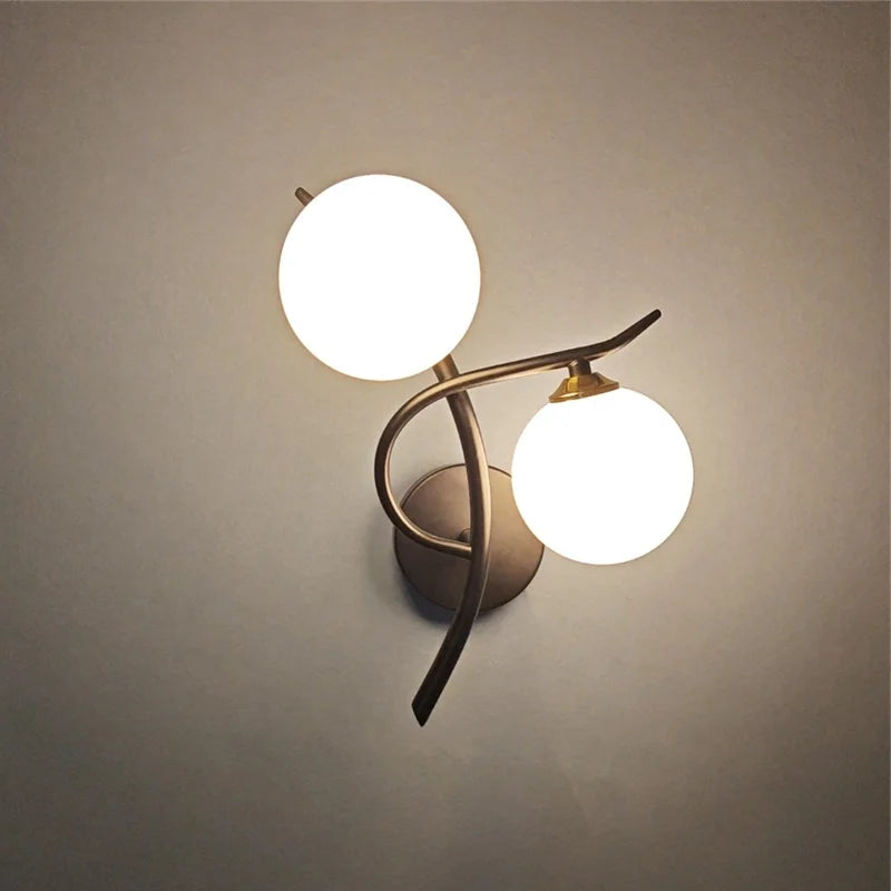 Luminaire Murales En Verre Design - Noir