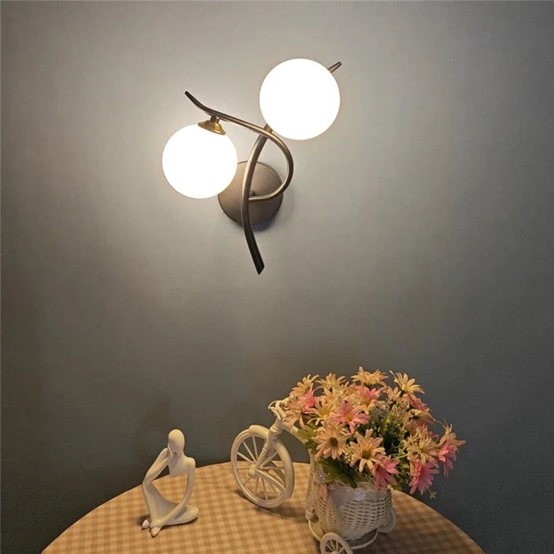 Luminaire Murales En Verre Design - Noir