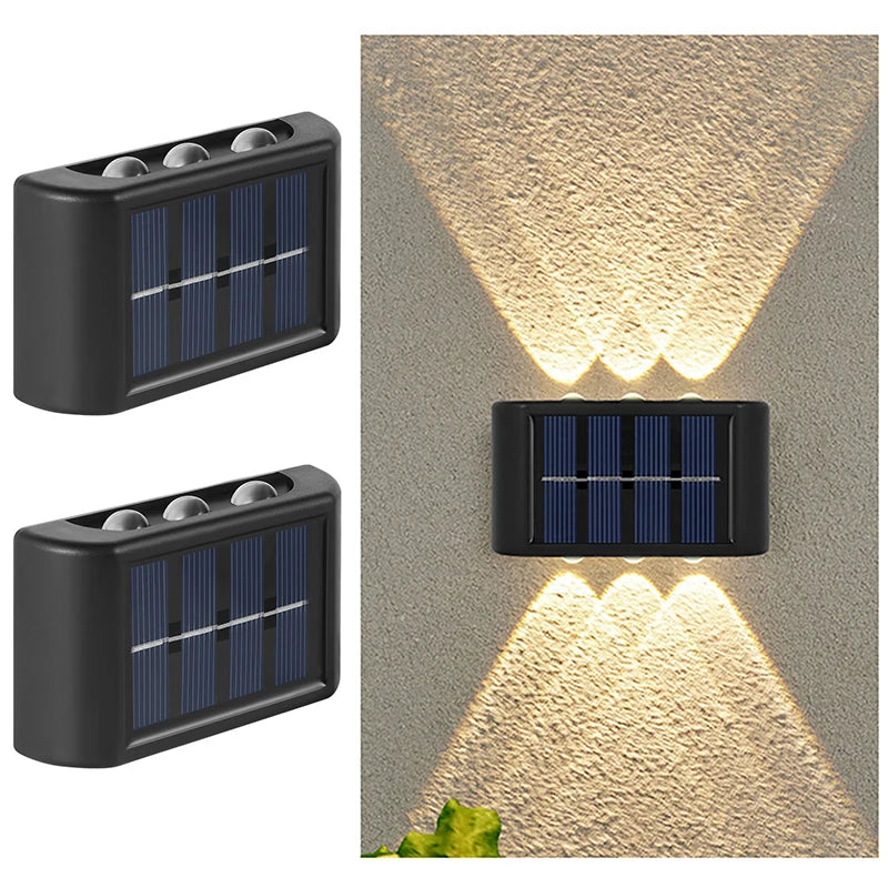 Outdoor Solar Wall Light - Warm White