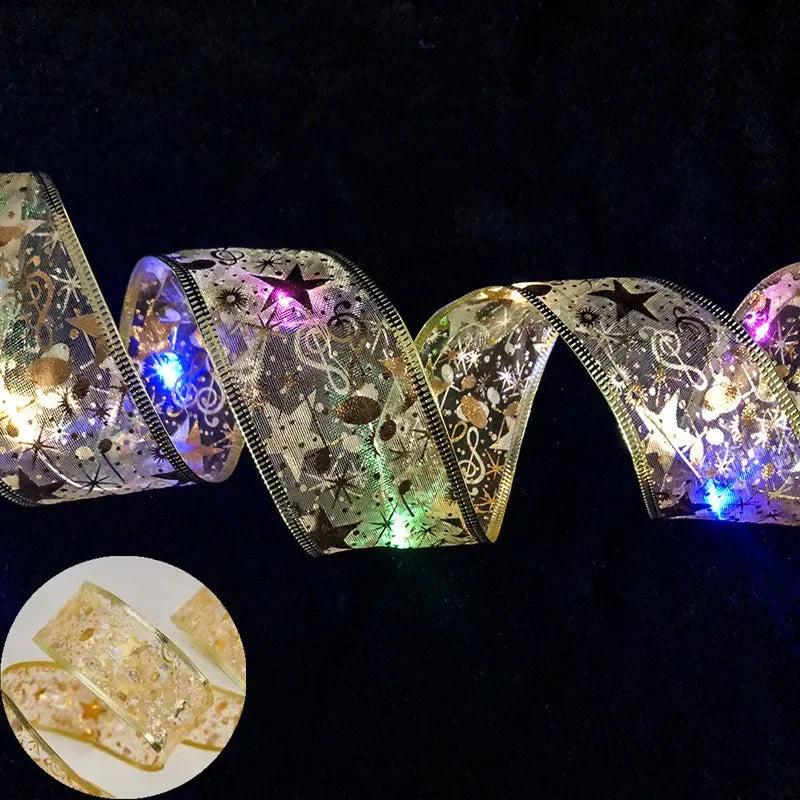 Guirlande Ruban Doré - Multicolore