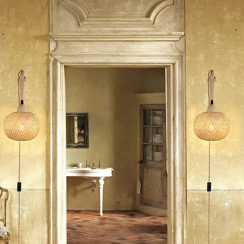 Bamboo Light Fixture