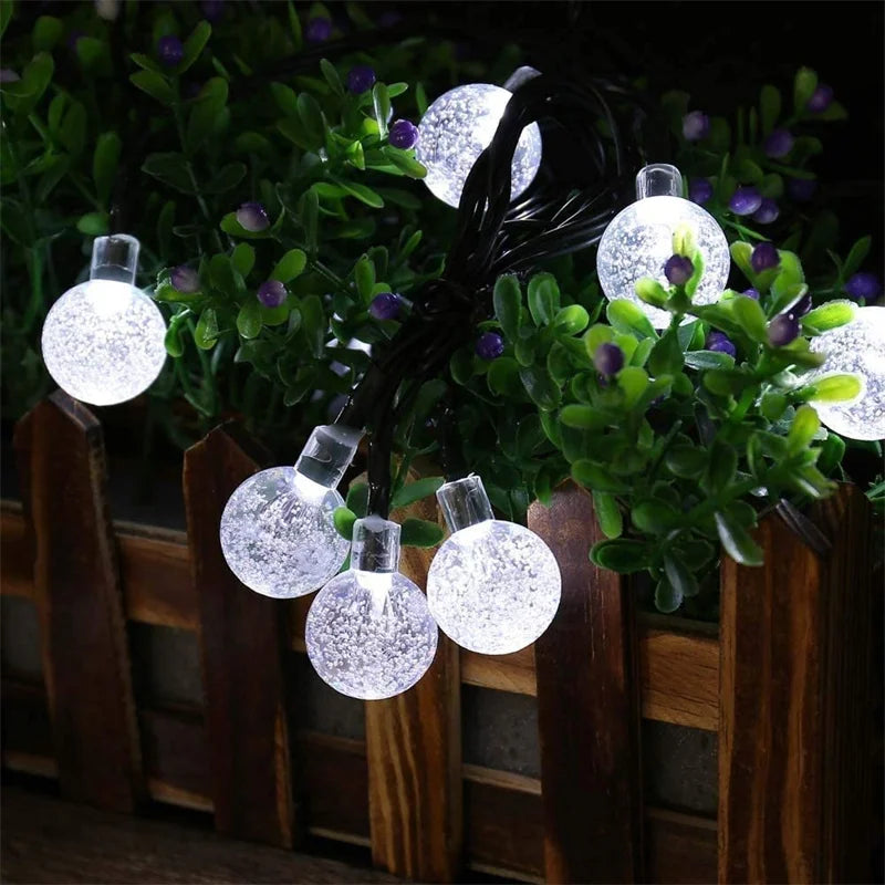 Outdoor Solar String Lights - White