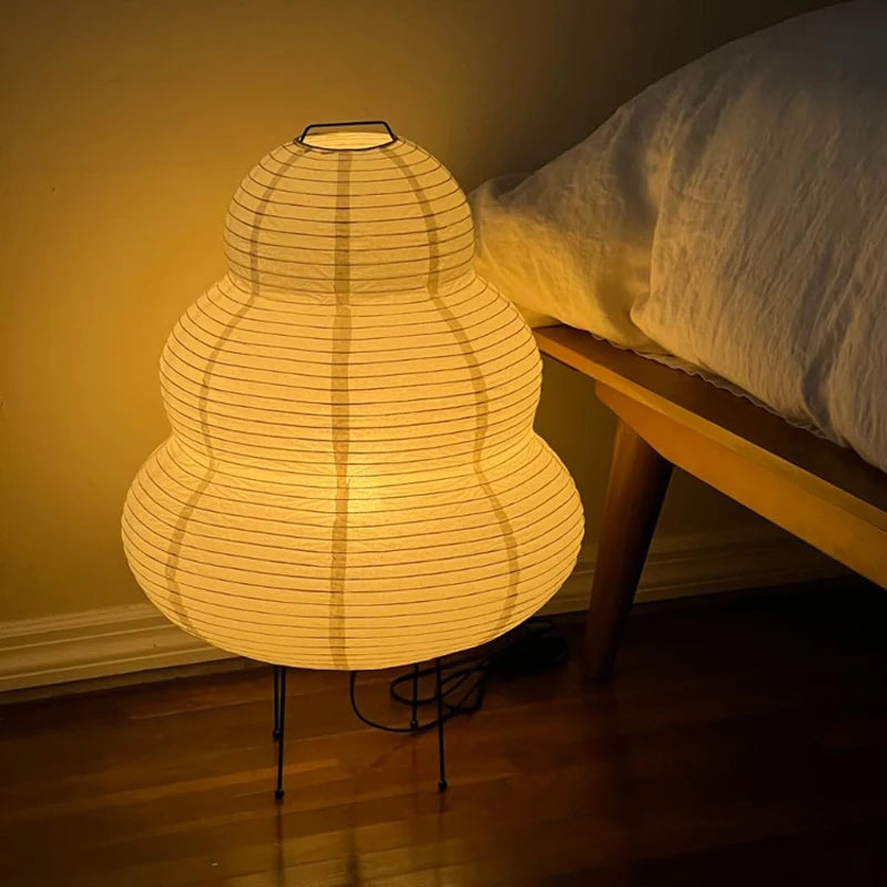 Lampe De Sol En Papier De Riz