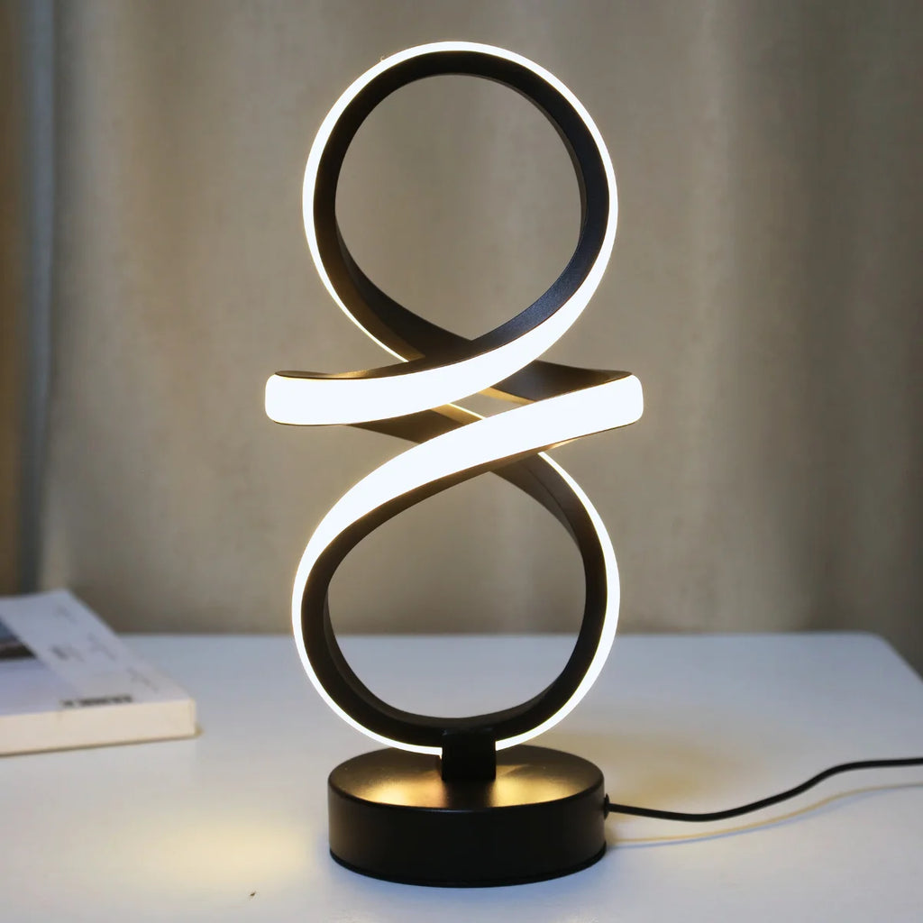 Lampe À Poser LED Torsadée