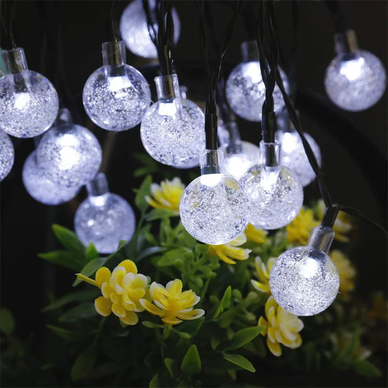 Outdoor Solar String Lights - White