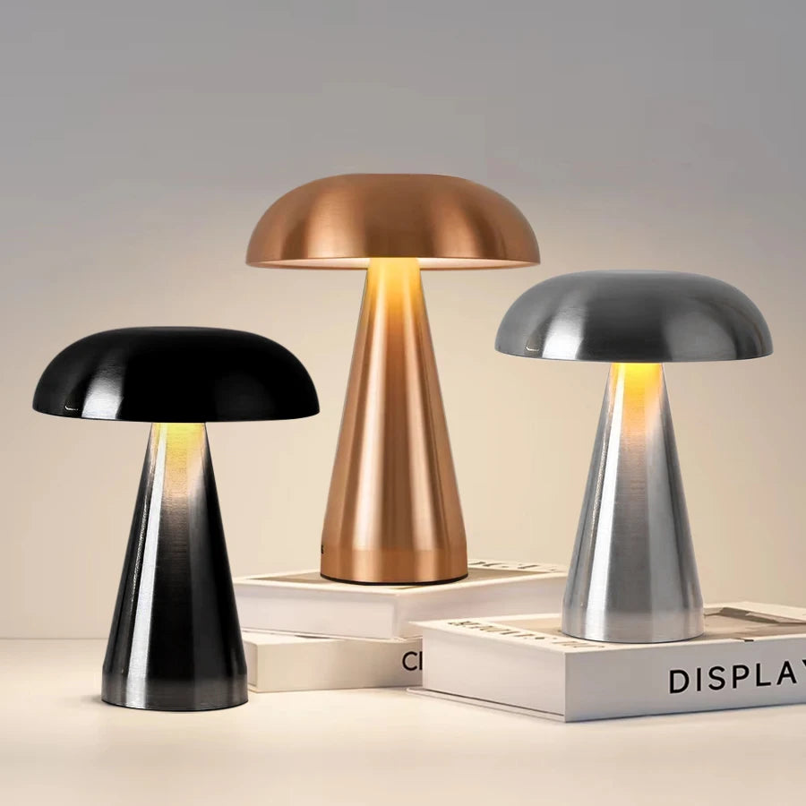 Lampe Sans Fil Champignon Métal