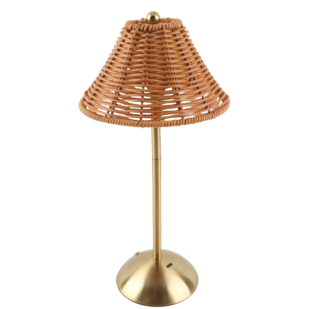 Lampe Sans Fil En Rotin