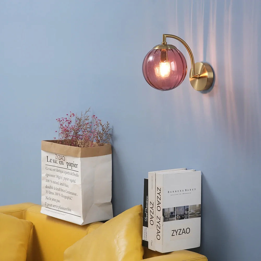 Glass Ball Light Fixture