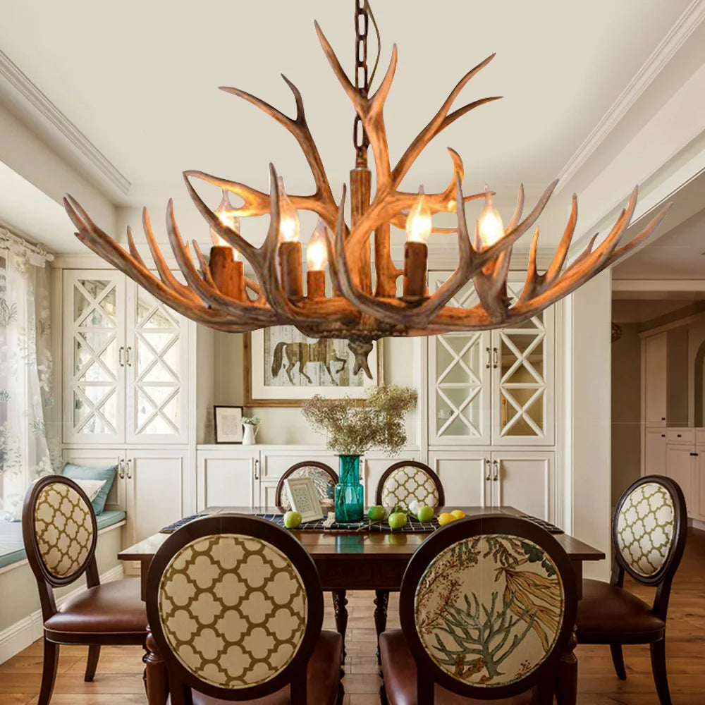 Deer Antler Pendant Light