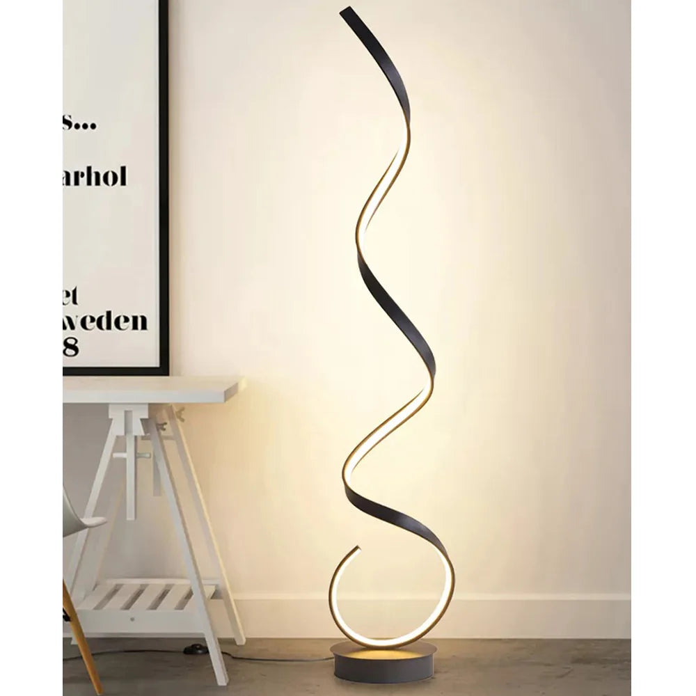 Luminaire Design Sur Pied - Noir