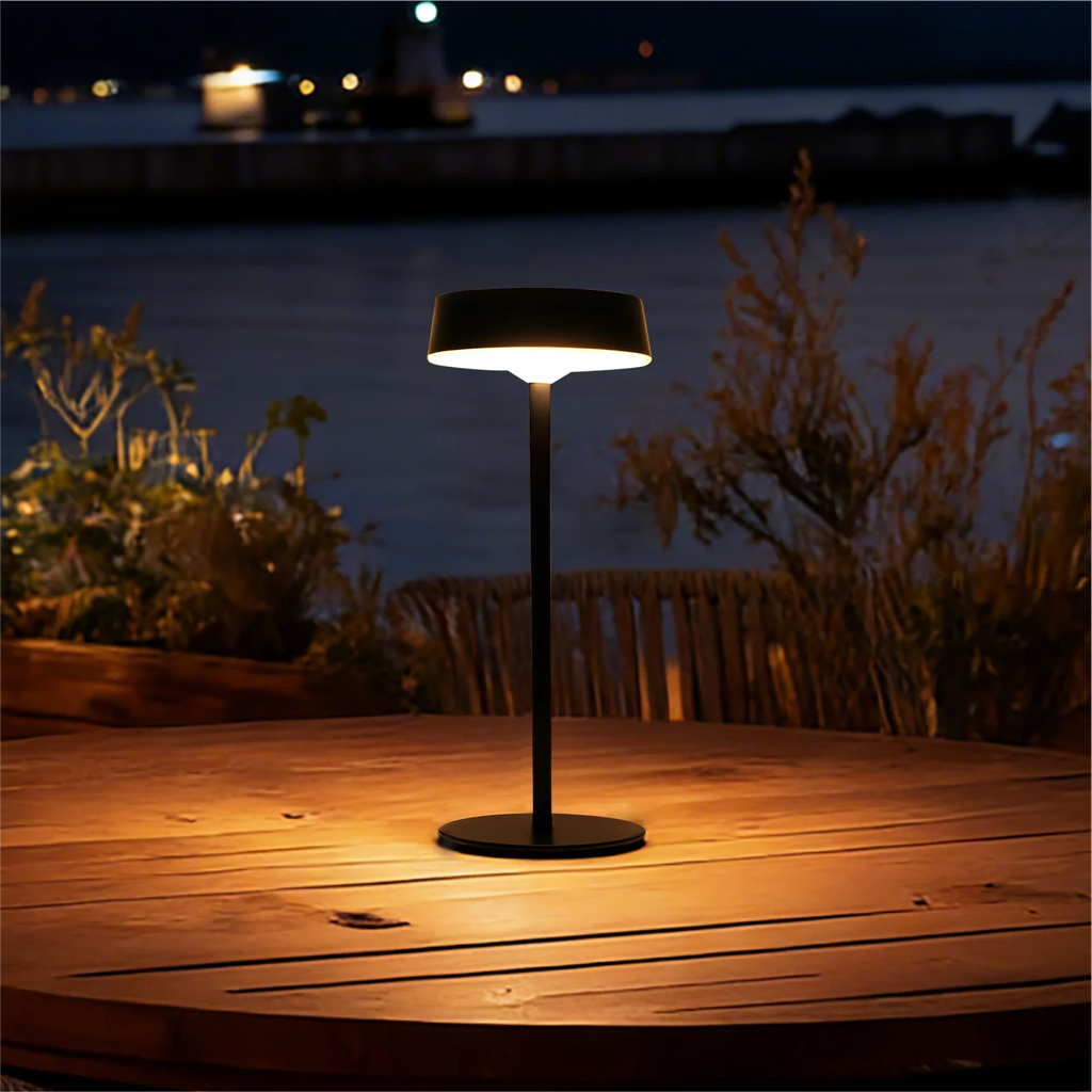 Lampe Solaire En Métal - Noir