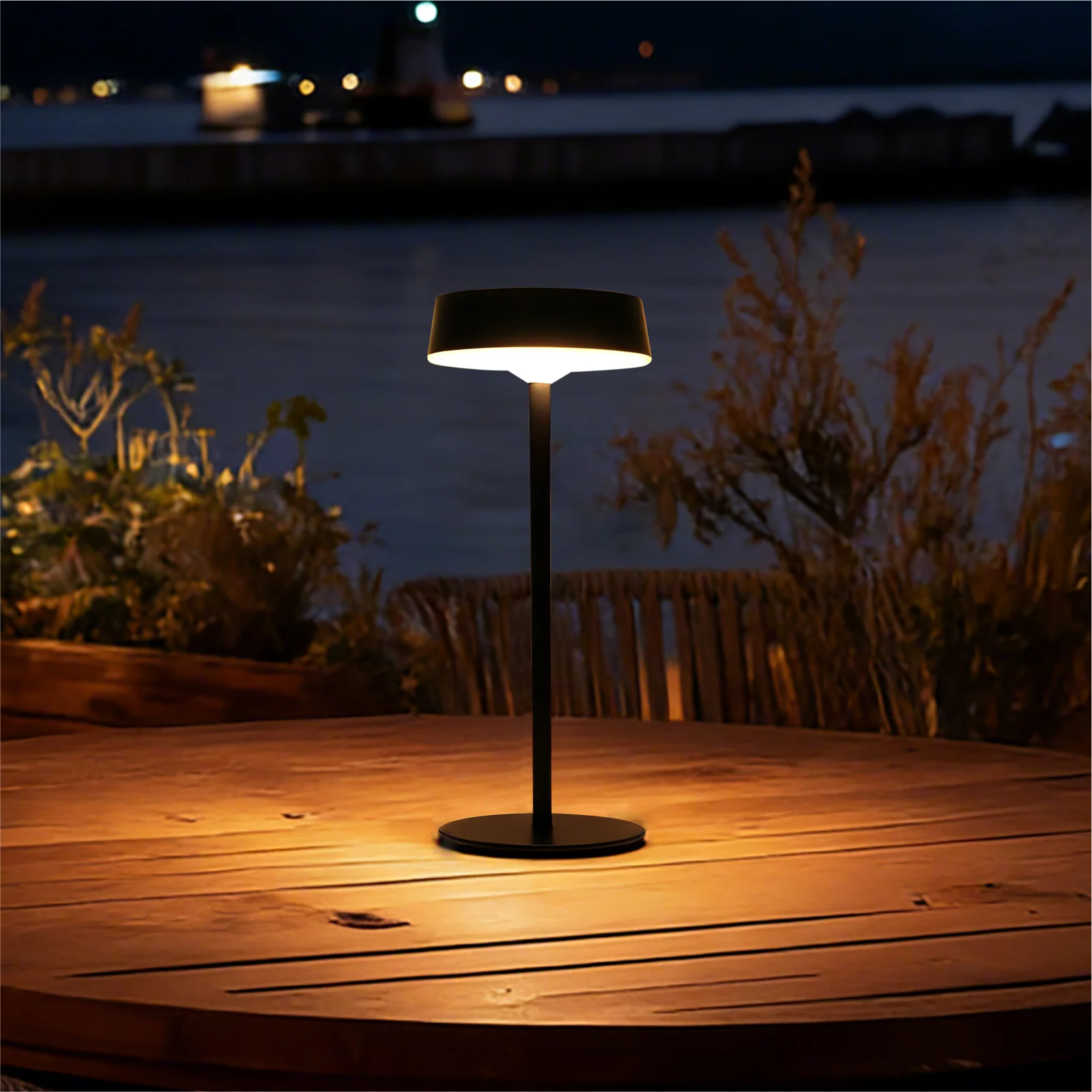 Lampe Solaire En Métal - Noir