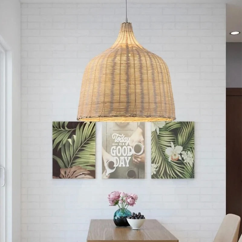 Luminaire Plafonnier En Rotin