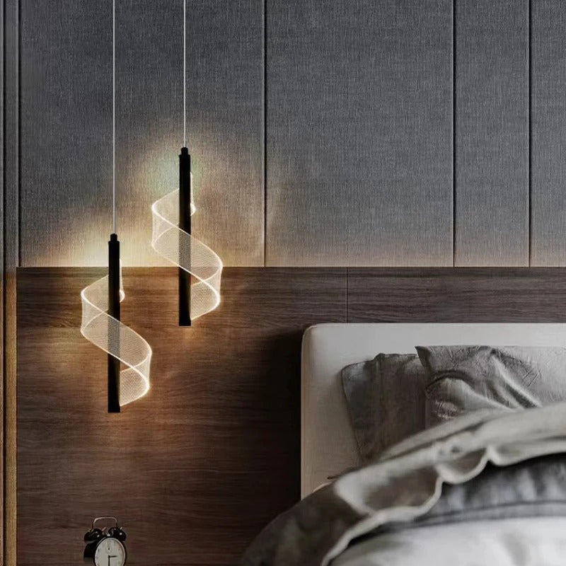 Suspension Luminaire Chic - Noir x2