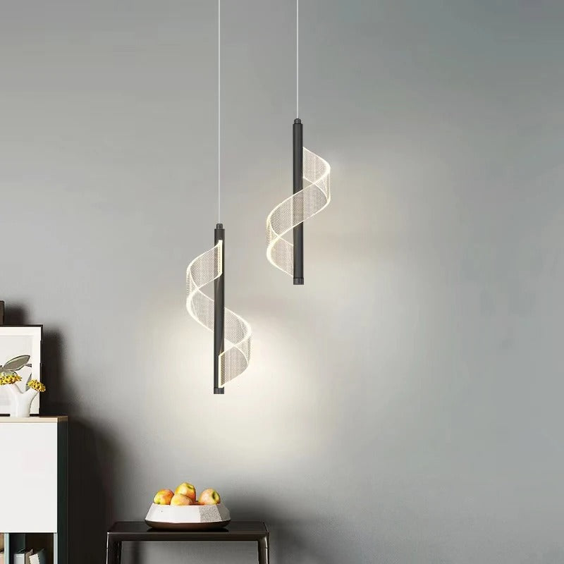 Suspension Luminaire Chic - Noir x2