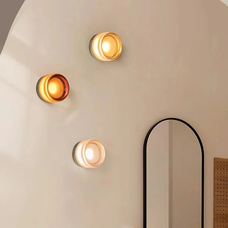 Luminaire Applique Murale Verre Couleures - Ondulation